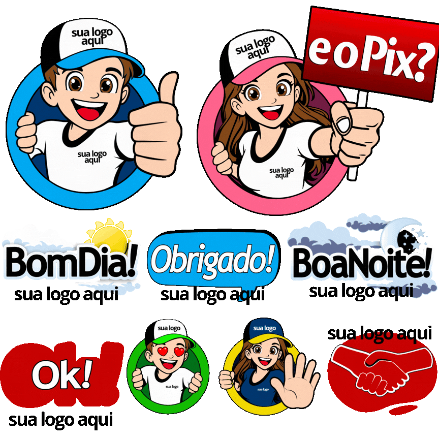 figurinhas animadas editáveis canva